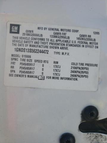 Photo 10 from auction – 2006 CHEVROLET TRAILBLAZE with VIN 1GNDS13S562244472