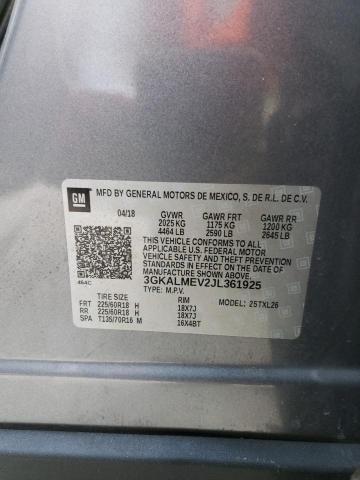 Photo 10 from auction – 2018 GMC TERRAIN SL with VIN 3GKALMEV2JL361925