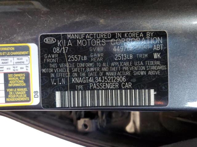 Photo 10 from auction – 2018 KIA OPTIMA LX with VIN KNAGT4L34J5212906