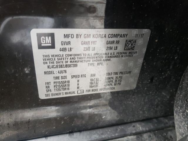 Photo 10 from auction – 2018 BUICK ENCORE PRE with VIN KL4CJESB2JB587209