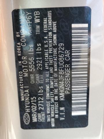 Photo 10 from auction – 2015 HYUNDAI GENESIS 5. with VIN KMHGN4JF8FU086729