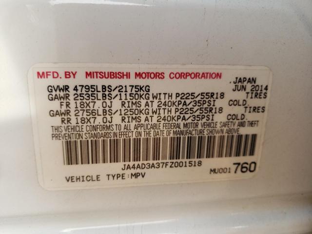 Photo 10 from auction – 2015 MITSUBISHI OUTLANDER with VIN JA4AD3A37FZ001518
