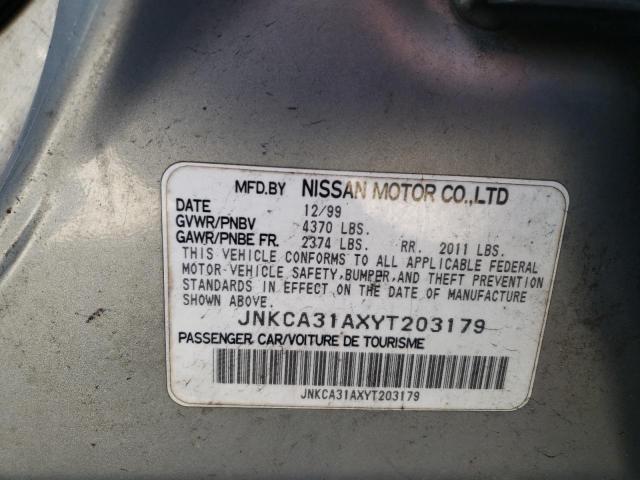 Photo 10 from auction – 2000 INFINITI I30 with VIN JNKCA31AXYT203179