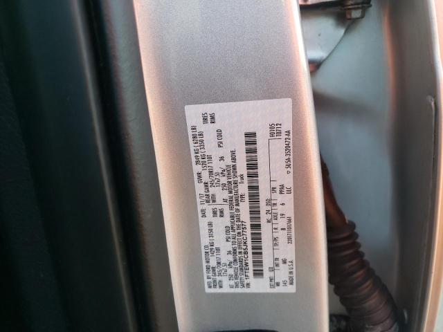 Photo 10 from auction – 2018 FORD F150 SUPER with VIN 1FTEW1CB5JKC77577