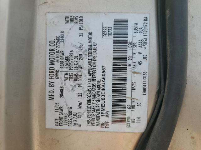 Photo 10 from auction – 2006 FORD EXPLORER X with VIN 1FMEU63E46UA60557
