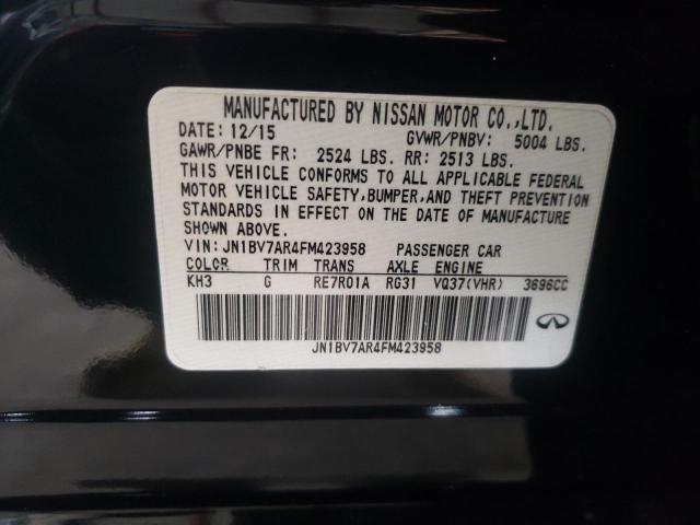 Photo 10 from auction – 2015 INFINITI Q50 BASE with VIN JN1BV7AR4FM423958