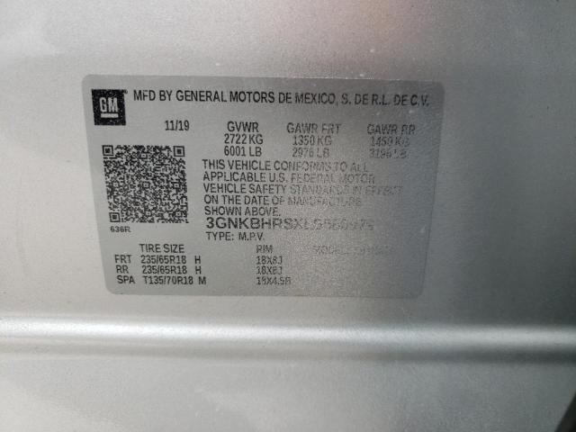 Photo 10 from auction – 2020 CHEVROLET BLAZER 2LT with VIN 3GNKBHRSXLS580979