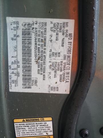 Photo 10 from auction – 2002 MERCURY MOUNTAINEE with VIN 4M2ZU66WX2UJ30464