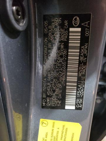 Photo 10 from auction – 2005 LEXUS ES 330 with VIN JTHBA30G655127381