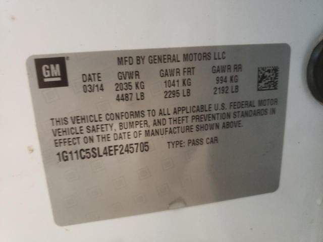 Photo 10 from auction – 2014 CHEVROLET MALIBU 1LT with VIN 1G11C5SL4EF245705