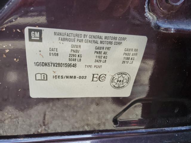 Photo 10 from auction – 2008 CADILLAC STS with VIN 1G6DK67V280159648