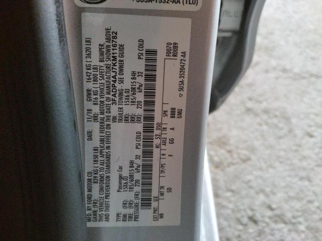 Photo 10 from auction – 2019 FORD FIESTA S with VIN 3FADP4AJ7KM116782