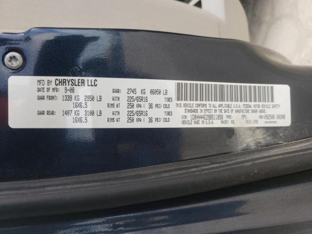 Photo 10 from auction – 2009 DODGE GRAND CARA with VIN 1D8HN44E29B511858