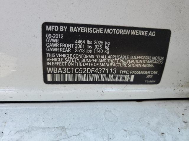 Photo 10 from auction – 2013 BMW 328 I SULE with VIN WBA3C1C52DF437113