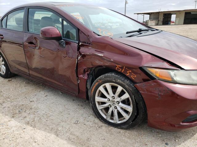 Photo 9 from auction – 2012 HONDA CIVIC EXL with VIN 19XFB2F95CE053617
