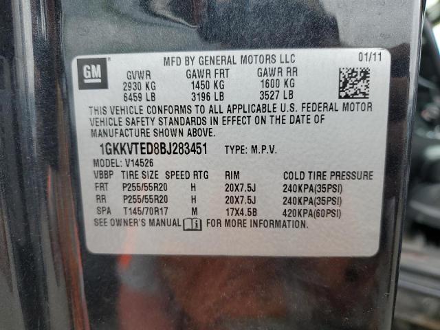 Zdjęcie 10 z aukcji – 2011 GMC ACADIA DEN z VIN 1GKKVTED8BJ283451