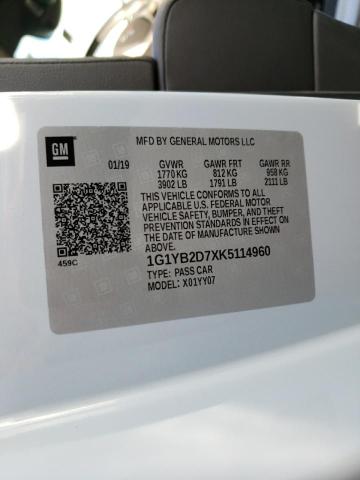 Photo 10 from auction – 2019 CHEVROLET CORVETTE S with VIN 1G1YB2D7XK5114960
