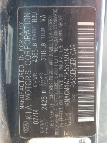 Foto 10 de la subasta – 2015 KIA OPTIMA LX con VIN KNAGM4A75F5558974