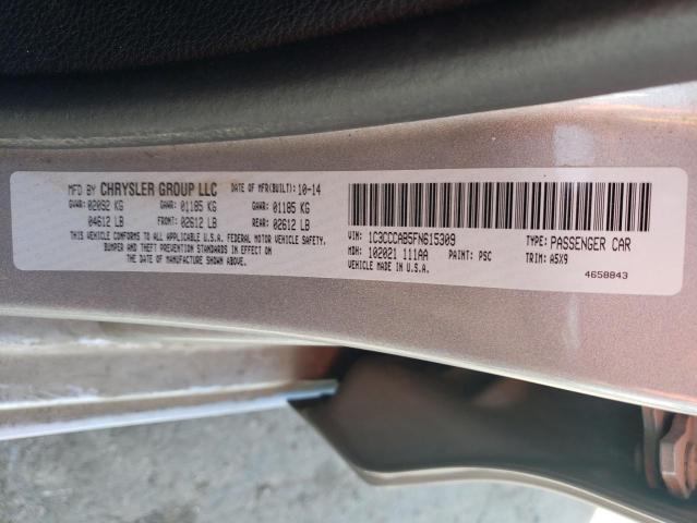 Photo 10 from auction – 2015 CHRYSLER 200 LIMITE with VIN 1C3CCCAB5FN615309