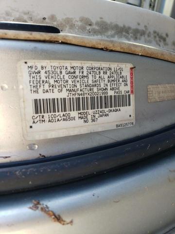 Photo 10 from auction – 2002 LEXUS SC 430 with VIN JTHFN48YX20021999