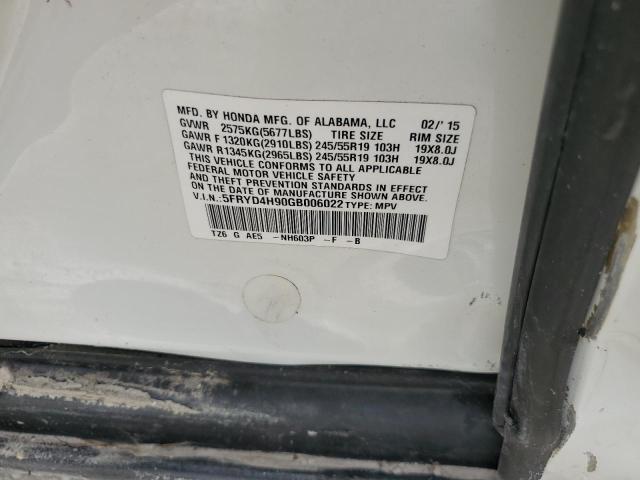 Photo 10 from auction – 2016 ACURA MDX ADVANC with VIN 5FRYD4H90GB006022