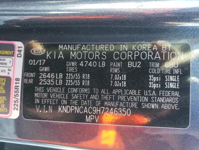 Photo 10 from auction – 2017 KIA SPORTAGE E with VIN KNDPNCAC9H7246350