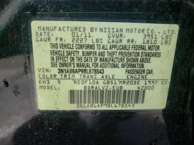 Photo 10 from auction – 2011 NISSAN SENTRA 2.0 with VIN 3N1AB6AP9BL678543