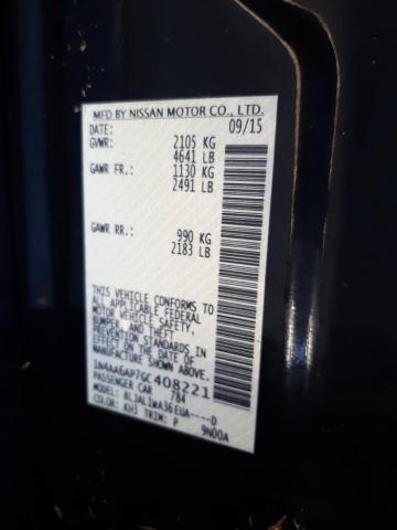 Photo 10 from auction – 2016 NISSAN MAXIMA 3.5 with VIN 1N4AA6AP7GC408221