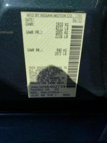 Photo 10 from auction – 2013 NISSAN ALTIMA 2.5 with VIN 1N4AL3AP4DN402739