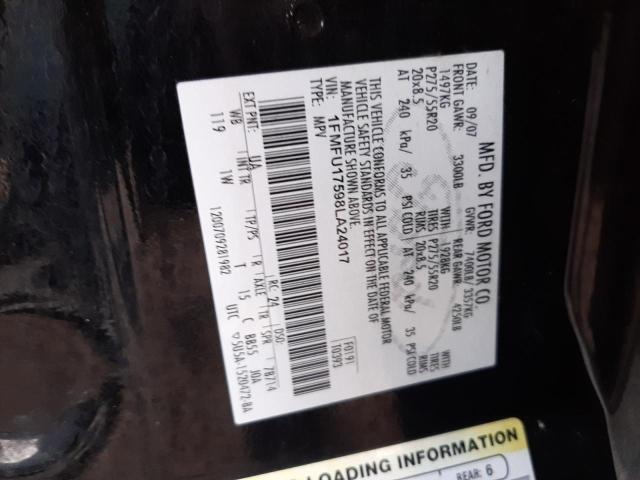 Photo 10 from auction – 2008 FORD EXPEDITION with VIN 1FMFU17598LA24017