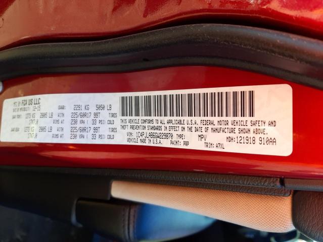 Photo 10 from auction – 2016 JEEP CHEROKEE S with VIN 1C4PJLAB6GW229870