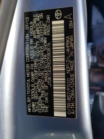 Photo 10 from auction – 2014 TOYOTA YARIS with VIN JTDKTUD39ED580876
