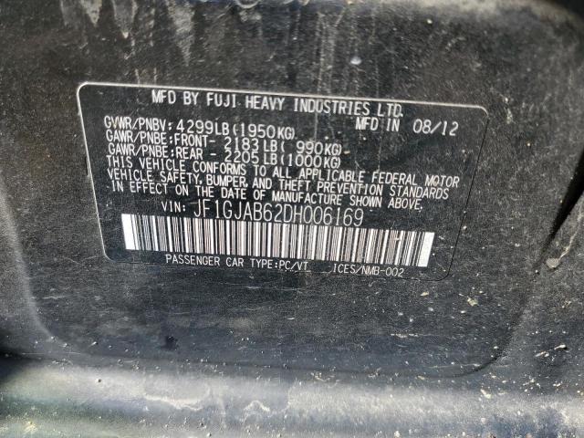 Photo 10 from auction – 2013 SUBARU IMPREZA PR with VIN JF1GJAB62DH006169