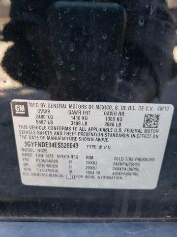 Photo 10 from auction – 2014 CADILLAC SRX PREMIU with VIN 3GYFNDE34ES528043