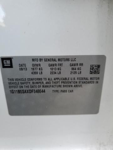 Photo 10 from auction – 2013 CHEVROLET MALIBU LS with VIN 1G11B5SAXDF348644