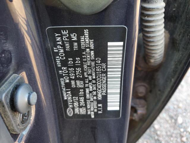Photo 10 from auction – 2012 HYUNDAI GENESIS 3. with VIN KMHGC4DD2CU185140