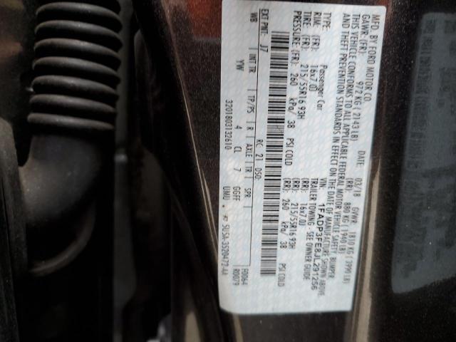 Photo 10 from auction – 2018 FORD FOCUS SE with VIN 1FADP3FE8JL291256