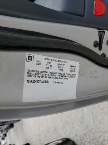 Photo 10 from auction – 2000 CADILLAC DEVILLE with VIN 1G6KD54Y7YU268089