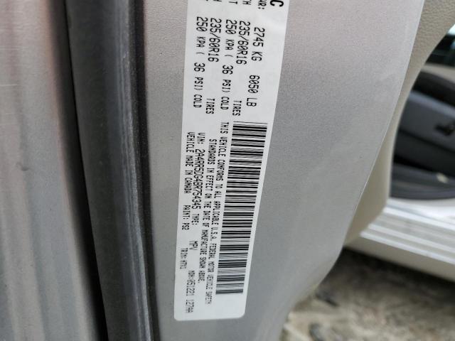 Photo 10 from auction – 2011 CHRYSLER TOWN & COU with VIN 2A4RR5DG4BR754345