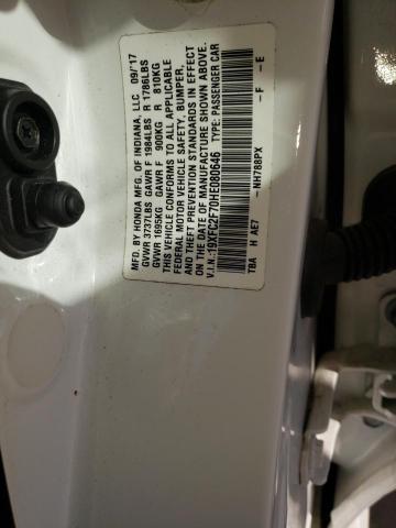 Photo 10 from auction – 2017 HONDA CIVIC EX with VIN 19XFC2F70HE080646