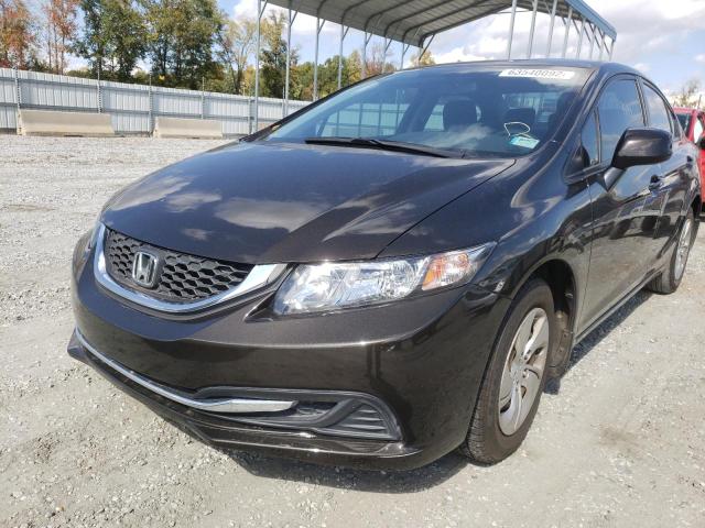 Photo 2 from auction – 2013 HONDA CIVIC LX with VIN 2HGFB2F53DH601182