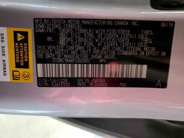 Photo 10 from auction – 2015 LEXUS RX 450H with VIN 2T2BC1BA6FC002857