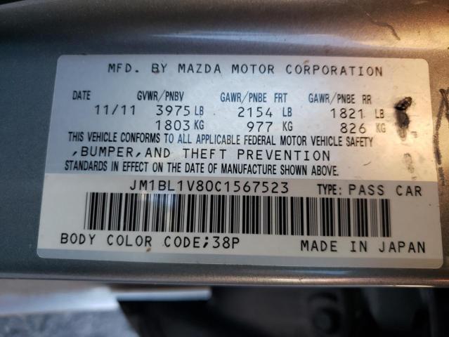 Photo 10 from auction – 2012 MAZDA 3 I with VIN JM1BL1V80C1567523