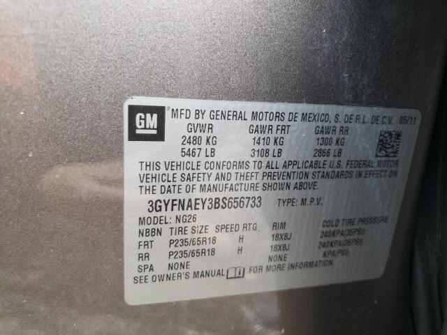 Photo 10 from auction – 2011 CADILLAC SRX LUXURY with VIN 3GYFNAEY3BS656733