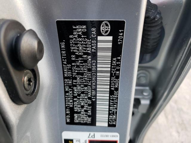 Photo 10 from auction – 2017 TOYOTA CAMRY LE with VIN 4T1BF1FK5HU319643