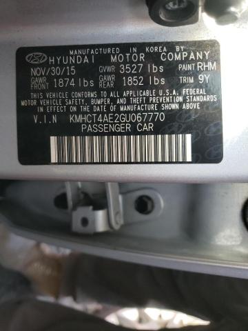 Photo 10 from auction – 2016 HYUNDAI ACCENT SE with VIN KMHCT4AE2GU067770
