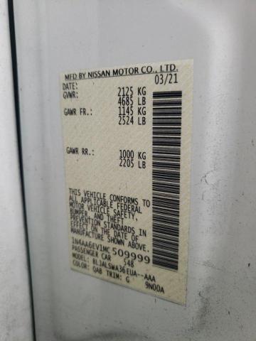 Photo 10 from auction – 2021 NISSAN MAXIMA SR with VIN 1N4AA6EV1MC509999