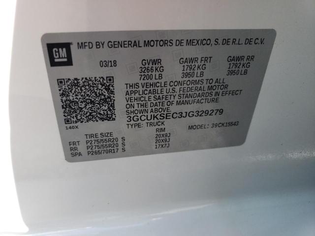 Photo 10 from auction – 2018 CHEVROLET SILVERADO with VIN 3GCUKSEC3JG329279