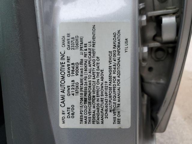 Photo 10 from auction – 2001 CHEVROLET TRACKER LT with VIN 2CNBJ634316910219