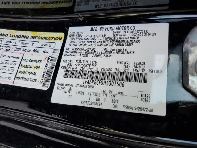 Photo 10 from auction – 2017 FORD MUSTANG GT with VIN 1FA6P8CF0H5301506